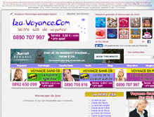 Tablet Screenshot of iza-voyance.com